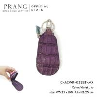 Prang Crocodile Leather Key Bag / Key Cover กระเป๋าใส่กุญแจรถยนต์ หนังจระเข้ C-ACWK-032BT-MX