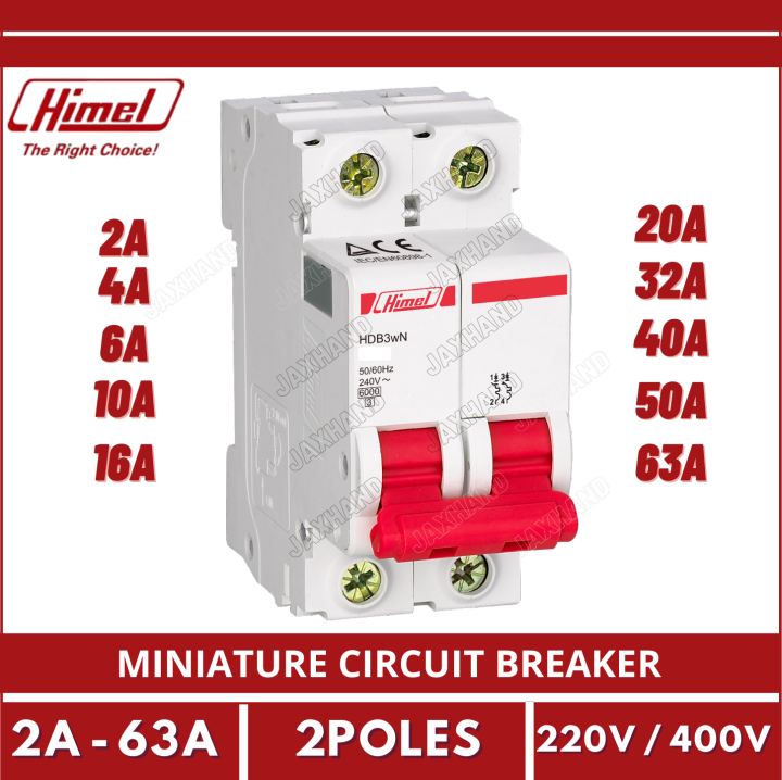 Miniature Circuit Breaker 6A / 10 A / 16A / 20 A / 32A / 40A / 50A
