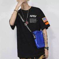 เสื้อคอกลม nasa งานปักหน้าหลัง hi-end
