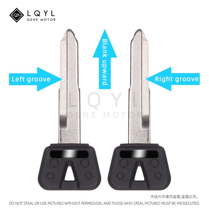 1ชิ้นกุญแจรถจักรยานยนต์เปล่าเปลี่ยนกุญแจแบบไม่ได้ตัดสำหรับยามาฮ่า-svs400-xjr1200-fjr1300-r1-r6-fz1-fz4-fz6-fz8-s-n-xjr400-xj6-fzr400-sr400