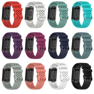 Accessories สาย For Fitbit Charge 5&nbsp;Strap Band Watchband Silicone Breatheable Wrist Band