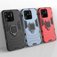 【Electronic Store】สำหรับฝาครอบ Poco เคส C40สำหรับ Xiaomi Poco C40 Capas กันกระแทกที่วางแหวนแข็งด้านหลังเคสเกราะแม่เหล็กสำหรับ Poco C40 Fundas