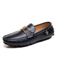 Comfort Men Loafers ขนาดใหญ่38-48 Handmade ผู้ชายรองเท้าแตะ Breathable Slip บนรองเท้าหนังชาย Mocassins รองเท้า002