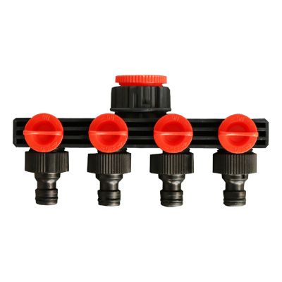 4 Way Hose Splitters for Automatic Watering Water Pipe Linker Timer Garden Water Irrigation Tool