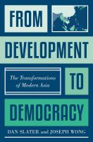 หนังสืออังกฤษใหม่ From Development to Democracy : The Transformations of Modern Asia [Hardcover]