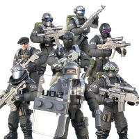 call of military duty mini SWAT soliders figures Army weapons s sets model building blocks Model Dolls bricks kit 822