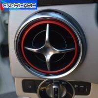 กรอบแหวนประดับจิวเวลรี่ระบายเครื่องปรับอากาศรถสำหรับ Mercedes Benz GLK SLK R172 GLK200 GLK250 GLK350 X205 2013-2015อุปกรณ์เสริม