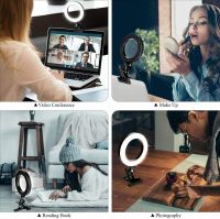 ’【‘【；=- USB LED Ring Light Fill Light Selfie Clip On Lighting Clip On Laptop For PC