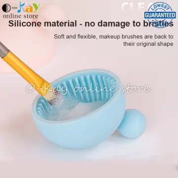 Soft Silicone Brush Cleaner Painting Make Up Washing Brush Scrubber Board  Brush Cleaning Gel Cleaning Mat Brushes Cleaner Pad