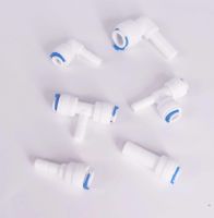 【cw】 for 1/4 quot; 3/8 quot; Tube Plug End Cap Elbow Tee Fitting Aquarium Reverse Osmosis RO Dispenser !