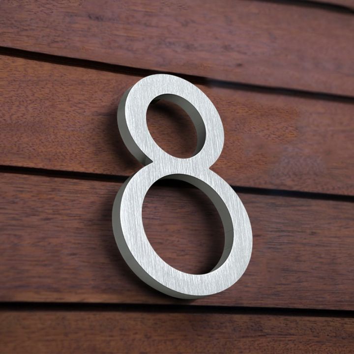 หมายเลขบ้านกลางแจ้งแบบลอยตัว-ป้ายที่อยู่บ้านเลขที่15ซม-สีเงินขนาดใหญ่สำหรับประตูอะพาร์ตเมนต์ทันสมัยป้ายที่อยู่กลางแจ้ง-huisnummer-0-9