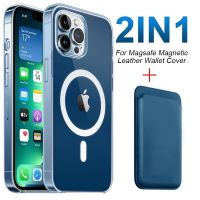 ELEGANT Macsafe Case Macsafe Wallet สำหรับ Apple Magsafe On สำหรับ iPhone 14Plus 11 12 13 14 Pro Max 8 XS Magsafing Magnetic Wireless Charge