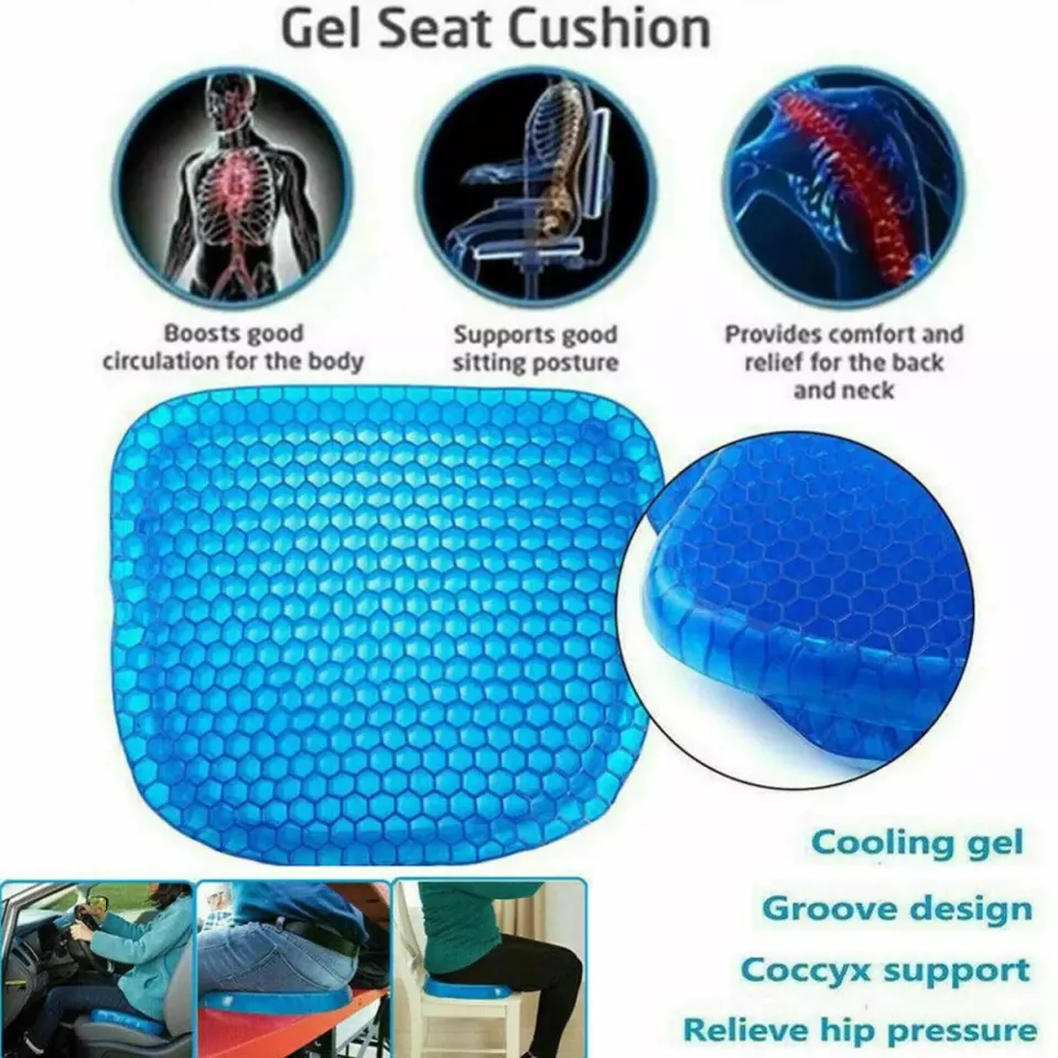 Dropship Gel Seat Cushion For Long Sitting Pressure Relief For