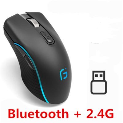 Computer Mouse Dual Mode Bluetooth 4.0 +2.4Ghz Wireless Mause 2400DPI Optical Gaming Mouse Gamer Mice for PC Laptop