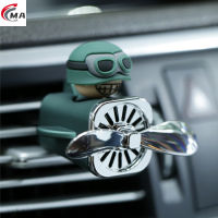 【In Stock MA】Car Air Freshener Smell In The Car Styling Aromatherapy Pilot Rotating Propeller Air Outlet Fragrance Flavour Cartoon Pilot