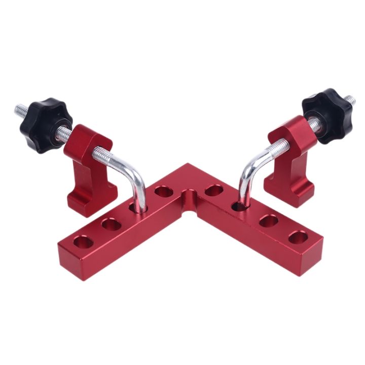 90 Degrees Positioning Squares Right Angle With Clamps Aluminium Alloy  L-type Corner Woodworking Carpenter Clamping Tool (140mm X 140mm)