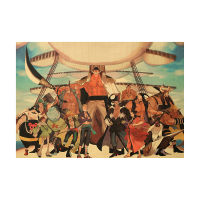 【A058】Pirate King White Beard Group Vintage Kraft Paper Poster Bar KTV Dormitory Bedroom Decoration Wall Sticker