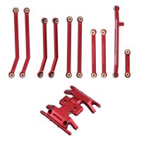 High Clearance Chassis Links Steering Rod Skid Plate for Axial SCX24 AXI00001 C10 JLU 1/24 RC Crawler Parts