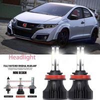 ไฟหน้ารถยนต์ LED 40w 6000k สีขาว สําหรับ Honda Civic VIII (FD FA) 2005-2023