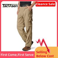 TACVASEN Zip Off Hiking Pants Convertible Shorts Mens Cargo Work Pants Lightweight Breathable Trousers Workwear Outdoor Bottoms