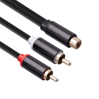 2X RCA Cable 2 RCA Male to 1 RCA Female Adapter Audio Cable Aux Cable for iPhone Edifer Home Theater DVD VCD Headphones