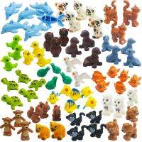 MOC City Animals Zoo Accessories Building Blocks Cat Dog Teddy Bear Friends Pets Farm Sea Turtle Min Figure Parts Bricks Toy Set