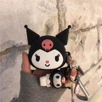 Kuromi สำหรับแอปเปิ้ลใหม่ 3 ฝาครอบป้องกันแถบหูฟังไร้สายซิลิโคนอ่อน 3 จี้