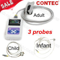 CONTEC CMS60D OLED Finger Pulse Oximeter Spo2 Blood Oxygen PR Monitor Adult Infant Child 3 Optional Probes, PC Software