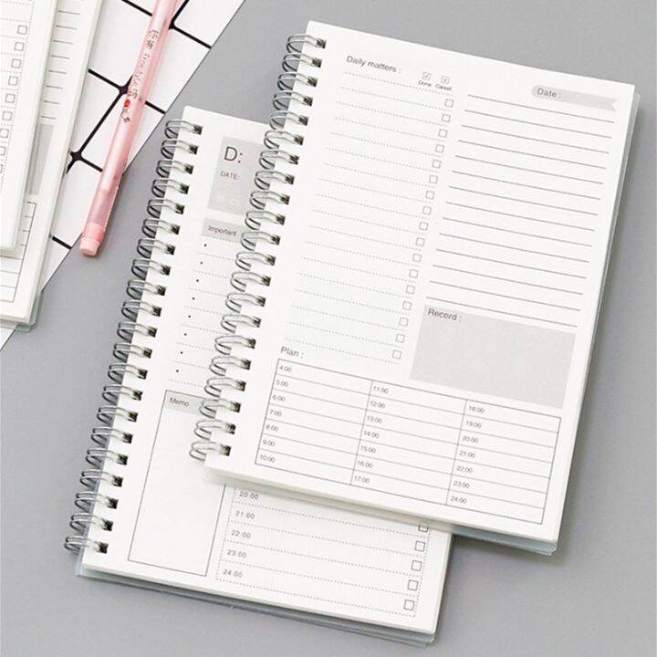 🔥Fast delivery🔥每日计划本 2024 Notebooks Agendas Planner Diary Weekly Spiral