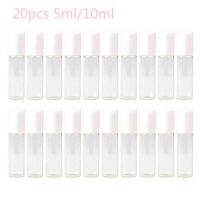 20pcs5ml/10ml clear glass rolls are packed on the bottle with white cap and roller essential oil