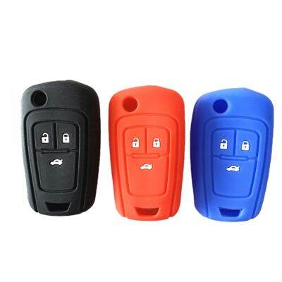 【CW】Silicone car key cover case set For Chevrolet Cruze Spark Onix Silverado Volt Camaro Aveo Sonic remote keychain accessories