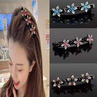 1 PC แฟชั่นผู้หญิงดอกไม้ไข่มุก Braid Hairpins ผมหวานตกแต่งคลิป Bangs ถือ Barrettes Headband อุปกรณ์เสริมผม-TIOH MALL