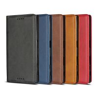 ♝☃ Coque Etui Case For Sony Xperia XZS Case XZ XR Cover Leather Luxury Calf Grain Magnetic Flip Wallet Fundas Phone Shell