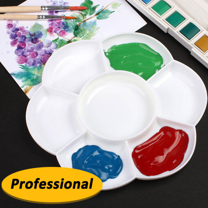 Paint Palette Tray White Plastic Paint Tray Watercolor Acrylic Palette