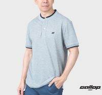 GALLOP : Mandarin Collar Tee เสื้อคอจีน ผู้ชาย ผ้าปิเก้ รุ่น GP9065 สี Light Grey - เทาอ่อน / ราคาปกติ 1290.-