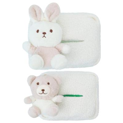 Cute Car Tissue Holder Outdoor Camping Napkin Holding Bag Decorative Outdoor Napkin Holding Bag Facial Paper Storage Case Plush Cartoon Animal Toilet Paper Holder For Bedroom Dressers intelligent