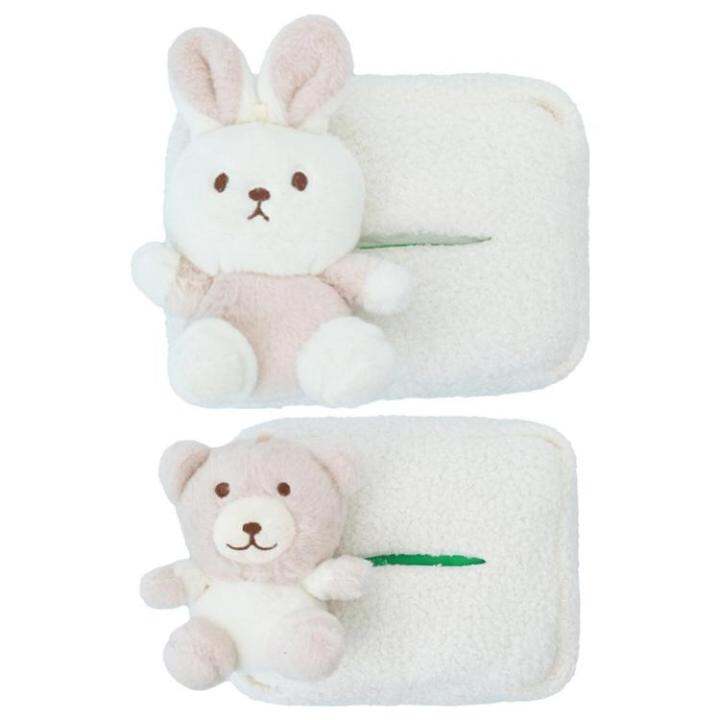 cute-car-tissue-holder-outdoor-camping-napkin-holding-bag-decorative-outdoor-napkin-holding-bag-facial-paper-storage-case-plush-cartoon-animal-toilet-paper-holder-for-bedroom-dressers-intelligent