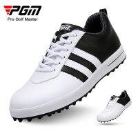 PGM Men Golf Shoes uper Fiber Spikeless Waterproof Outdoor Sports Leisure Trainers Anti-slip Breathable Golf Sneakers XZ089