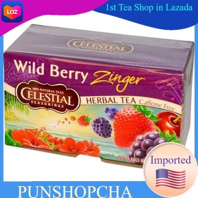 Celestial Seasonings, Herbal Tea, Caffeine Free, Wild Berry Zinger, 20 Tea Bags