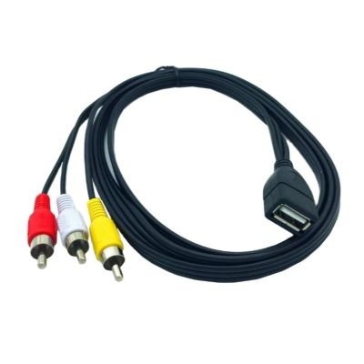 5ft 1.5M USB A Female Ke 3 RCA Phono AV Kabel Lead PC TV Aux Audio Video Adapter Kabel 20CM 150Cm