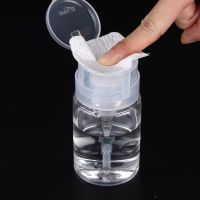 100ml Refillable Empty Press Pump Bottle Clear Dispenser Liquid Container Remover Cleaner Polish Makeup Manicure Tools Accessory Shoe Care