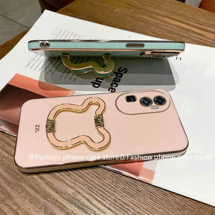 phone-case-เคส-oppo-reno10-pro-plus-5g-oppo-a78-nfc-4g-ฝาหลังตัวชุบโลหะหรูหราคุณภาพสูงพับได้หมีที่วางโทรศัพท์เคสนิ่ม2023