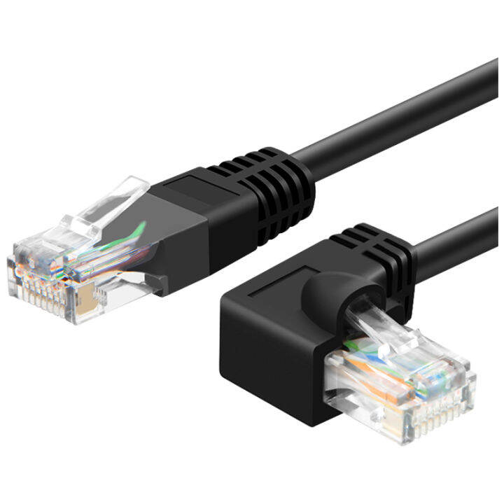 RJ45 cable 26AWG CAT6 UTP Side Angled L Shape RJ45 Patch Cord Shape ...