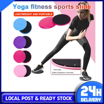 1pair Pilates Sliding Discs, Yoga Abdominal Exercise Fitness Gliding Sliders