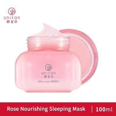 Unifon Rose Essence Hydrating Moisturizing Nourishing Revitalizing Free Wash Overnight Night time Sleeping Facial 100g