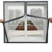 【LZ】 Mosquito nets for windows summer insect-proof curtains removable household screen doors invisible custom zipper mosquito nets