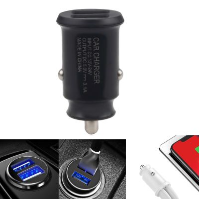 【2023】 DhakaMall 3.1A มินิโทรศัพท์ USB Charger รถ Universal Socket Fast Car Charging Power Adapter สำหรับ Iphone Samsung Xiaomi Huawei แท็บเล็ต12V 24V