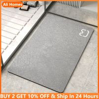 60x90cm Diatom Mud Pad Bathroom Bath Mat Rug Diatomite Absorbent BathCarpet Non-slip QuickDrying Shower Bathtub Foot Mat Doormat