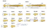 【Thriving】 MAS Tools โพรบสปริงโหลด100ชิ้นชุด P50หัวทดสอบเปลือยชุบขาสำหรับเทสอุปกรณ์ปลาย3A สไตล์เลือกสั่งซื้อได้