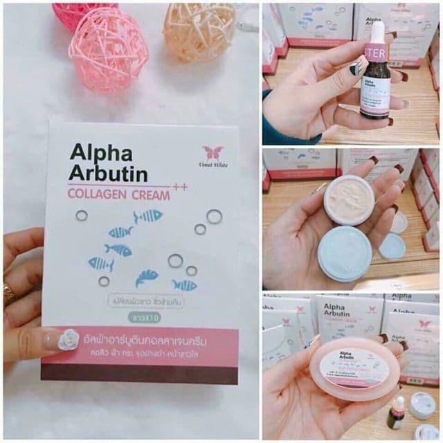 1เซ็ตแท้-พร้อมส่ง-alpha-arbutin-collagen-cream-อัลฟ่า-อาร์บูติน-คอลลาเจน-ครีม